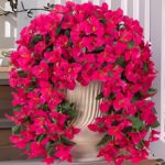INXUGAO 2 pcs Artificial Faux Bougainvillea Flowers