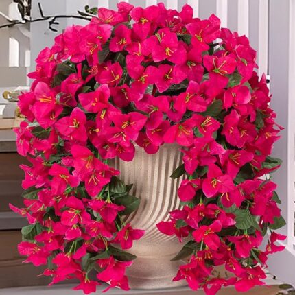 INXUGAO 2 pcs Artificial Faux Bougainvillea Flowers